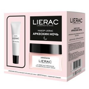 Lierac Arkeskin крем для лица 50 мл + Diopti крем для век 15 мл набор ночь Купить Lierac Arkeskin крем для лица 50 мл + Diopti крем для век 15 мл набор ночь