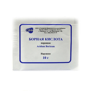Борная к-та пор д/наруж примен 10г Купить  Борная к-та пор д/наруж примен 10г