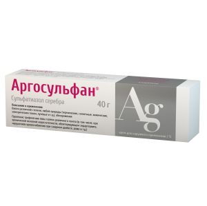 Аргосульфан крем для наружного применения 2% 40г Купить Аргосульфан крем для наружного применения 2% 40г