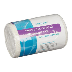 Бинт эласт Meridian  4мX8см Купить  Бинт эласт Meridian  4мX8см