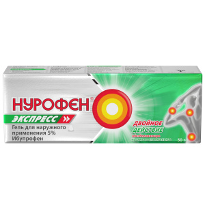 Нурофен Экспресс гель для наружного применения 5% 50г Купить Нурофен Экспресс гель для наружного применения 5% 50г