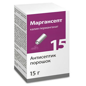 Маргансепт 15 г порошок банка антисептик Купить  Маргансепт 15 г порошок банка антисептик