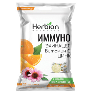 Иммуно Эхинацея пастилки №25 вит С цинк апельсин Купить Иммуно Эхинацея пастилки №25 вит С цинк апельсин