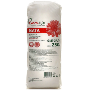 Вата хирург Зиг-Заг Evers Live 250г н/стер Купить  Вата хирург Зиг-Заг Evers Live 250г н/стер