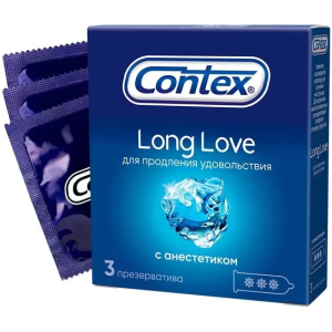 Contex Long Love презервативы продлевающие половой акт 3 шт. Купить Contex Long Love презервативы продлевающие половой акт 3 шт.