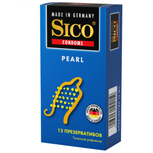 Sico Pearl презервативы с точечным рефлением 12 шт. Купить Sico Pearl презервативы с точечным рефлением 12 шт.