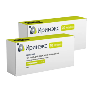 Набор 2 уп. Иринэкс 70 мг/мл раствор д/п/к введ Купить Набор 2 уп. Иринэкс 70 мг/мл раствор д/п/к введ
