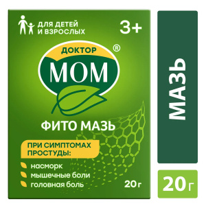 Доктор Мом Фито мазь для наружного применения 20г Купить Доктор Мом Фито мазь для наружного применения 20г