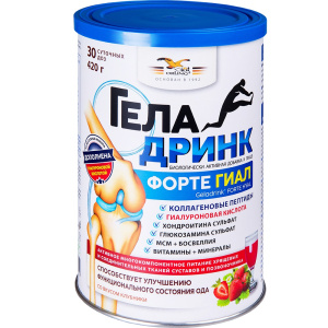 Геладринк Форте Гиал 420 г клубника Купить  Геладринк Форте Гиал 420 г клубника
