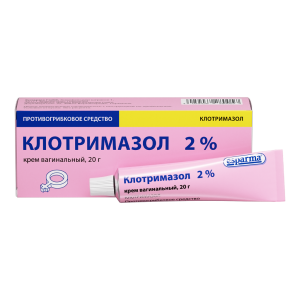 Клотримазол крем вагинальный 2% 20г Купить  Клотримазол крем вагинальный 2% 20г