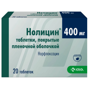 Нолицин таблетки ппо 400мг №20 (КРКА-Рус ООО) Купить Нолицин таблетки ппо 400мг №20 (КРКА-Рус ООО)