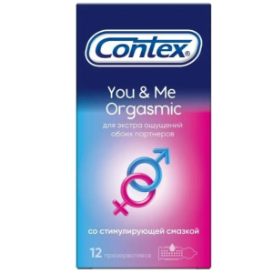 Contex You&Me Orgasmic 12 шт презервативы Купить Contex You&Me Orgasmic 12 шт презервативы