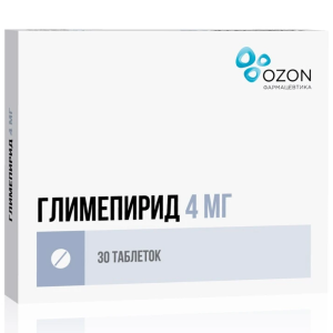 Глимепирид таблетки 4мг №30 Купить Глимепирид таблетки 4мг №30
