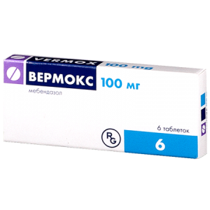 Вермокс таблетки 100мг №6 Купить Вермокс таблетки 100мг №6
