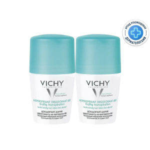 Vichy дезодорант шариковый регулирующий избыточное потоотделение 48 ч, 50мл 2 шт Купить Vichy дезодорант шариковый регулирующий избыточное потоотделение 48 ч, 50мл 2 шт