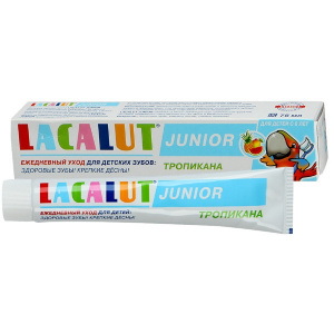 Lacalut Junior зубная паста 75мл тропикана Купить  Lacalut Junior зубная паста 75мл тропикана