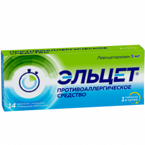 Эльцет таб ппо 5мг №14 Купить Эльцет таб ппо 5мг №14