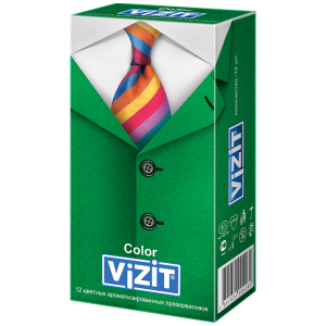 VIZIT Color презервативы цветные ароматизированные 12 шт. Купить VIZIT Color презервативы цветные ароматизированные 12 шт.