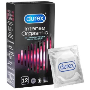 Durex Intense Orgasmic презервативы рельефные 12 шт. Купить Durex Intense Orgasmic презервативы рельефные 12 шт.