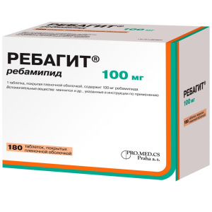 Ребагит таб ппо 100мг №180 Купить  Ребагит таб ппо 100мг №180
