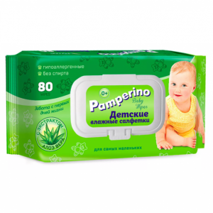 Памперино салфетки влажные №80 алоэ вера Купить Памперино салфетки влажные №80 алоэ вера