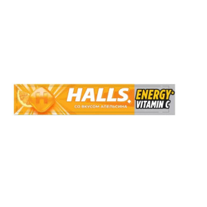 Холлс HALLS леденцы 25г апельсин+витам С Купить  Холлс HALLS леденцы 25г апельсин+витам С