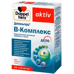 Доппельгерц B-комплекс таб №30 Купить  Доппельгерц B-комплекс таб №30