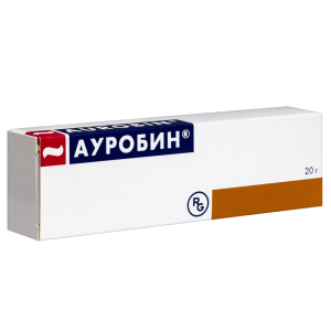 Ауробин 20 г мазь для местного и наружного применения Купить Ауробин 20 г мазь для местного и наружного применения