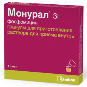 Монурал гранулы д/р-ра внутр пак 3г №1 Купить  Монурал гранулы д/р-ра внутр пак 3г №1
