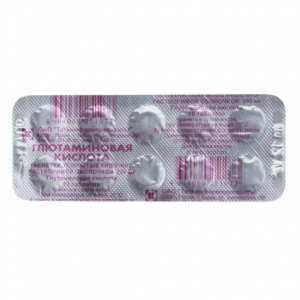 Глютаминовая к-та таблетки по 250мг №10 Купить  Глютаминовая к-та таблетки по 250мг №10