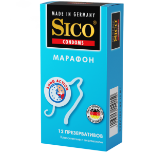 Sico Марафон презервативы классические 12 шт. Купить Sico Марафон презервативы классические 12 шт.
