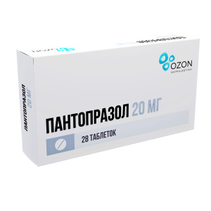Пантопразол таб по кишечнораств 20мг №28 Купить Пантопразол таб по кишечнораств 20мг №28