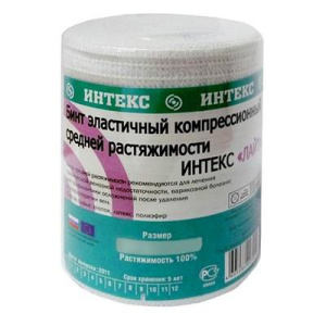Интекс 10 см х 3,5 м бинт эластичный средней растяжимости с застежками Купить Интекс 10 см х 3,5 м бинт эластичный средней растяжимости с застежками