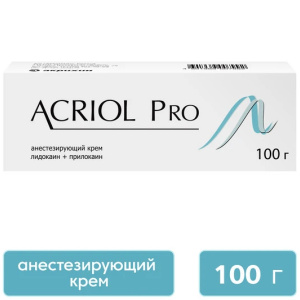 Акриол Про крем для местного и наружного применения 2,5%+2,5% 100г Купить Акриол Про крем для местного и наружного применения 2,5%+2,5% 100г