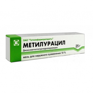 Метилурацил мазь д/мест и наруж примен 10% 25г Купить Метилурацил мазь д/мест и наруж примен 10% 25г