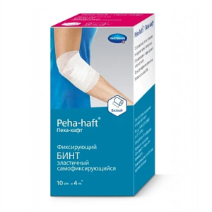 Бинт эласт Пеха-Хафт 4мX10см когезивный белый Купить  Бинт эласт Пеха-Хафт 4мX10см когезивный белый
