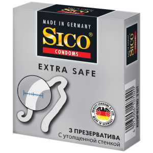 Sico Extra Safe презервативы утолщенные 3 шт. Купить Sico Extra Safe презервативы утолщенные 3 шт.