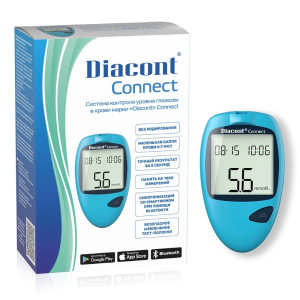 Diacont Connect 1 шт глюкометр Купить  Diacont Connect 1 шт глюкометр