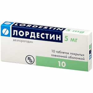 Лордестин таблетки ппо 5мг №10 Купить Лордестин таблетки ппо 5мг №10