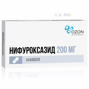 Нифуроксазид капс 200мг №14 Купить Нифуроксазид капс 200мг №14