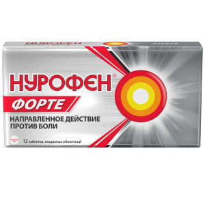 Нурофен Форте таблетки покрытые оболочкой 400мг №12 Купить Нурофен Форте таблетки покрытые оболочкой 400мг №12