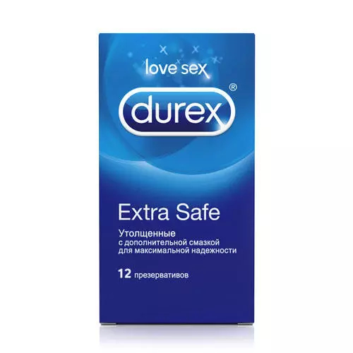 Durex Extra Safe презервативы утолщенные 12 шт. Купить Durex Extra Safe презервативы утолщенные 12 шт.
