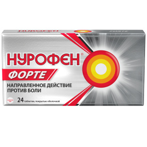 Нурофен Форте таблетки покрытые оболочкой 400мг №24 Купить Нурофен Форте таблетки покрытые оболочкой 400мг №24