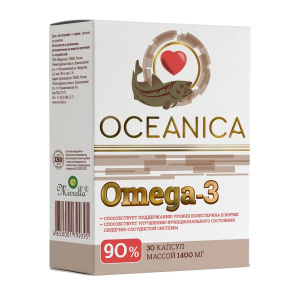 Океаника Омега 3 - 90% капс 1400мг №30 Купить  Океаника Омега 3 - 90% капс 1400мг №30