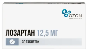 Лозартан таб ппо 12,5 мг №30 Купить  Лозартан таб ппо 12,5 мг №30