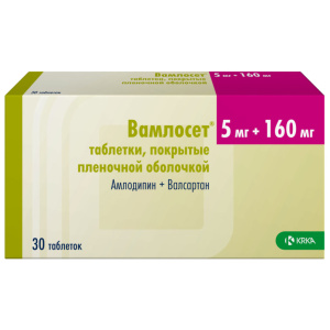 Вамлосет таб ппо 5мг+160мг №30 Купить  Вамлосет таб ппо 5мг+160мг №30