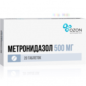 Метронидазол таблетки 250мг №20 (Озон) Купить Метронидазол таблетки 250мг №20 (Озон)
