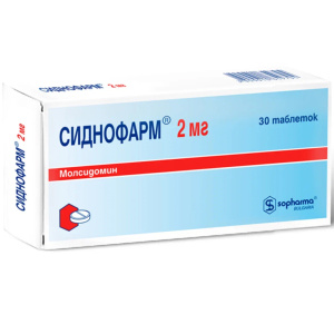 Сиднофарм таб 2мг №30 Купить  Сиднофарм таб 2мг №30