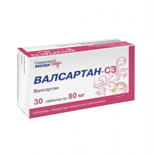 Валсартан-СЗ таб ппо 80мг №30 Купить  Валсартан-СЗ таб ппо 80мг №30