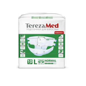 TerezaMed Medium Normal 10 шт подгузники для взрослых размер L Купить TerezaMed Medium Normal 10 шт подгузники для взрослых размер L